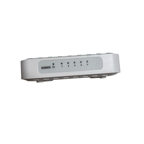 Netgear GS605 5 Port Gigabit Ethernet Switch With Power Adapter Ethernet Cord - Picture 6 of 16